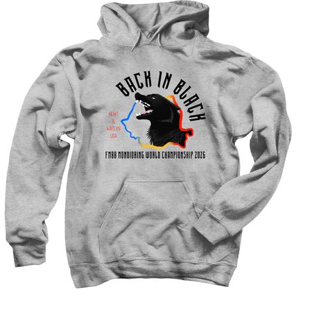 Worlds is Back in Black, a Sport Grey Pullover Hoodie