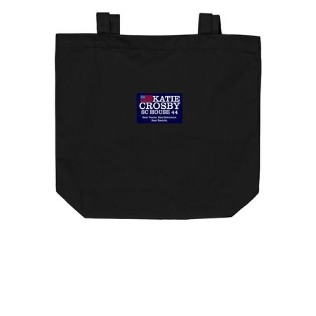 Team Katie Bags, a Black Organic Cotton Tote Bag