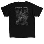 Rattlesnake Research, a Black Classic Unisex Tee (back-view)
