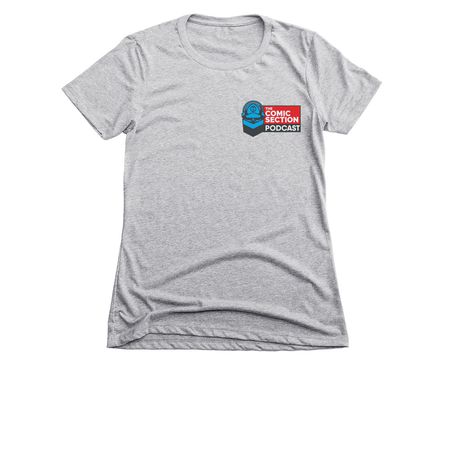 The Comic Section, a Dark Heather Grey Women's Slim Fit Tee