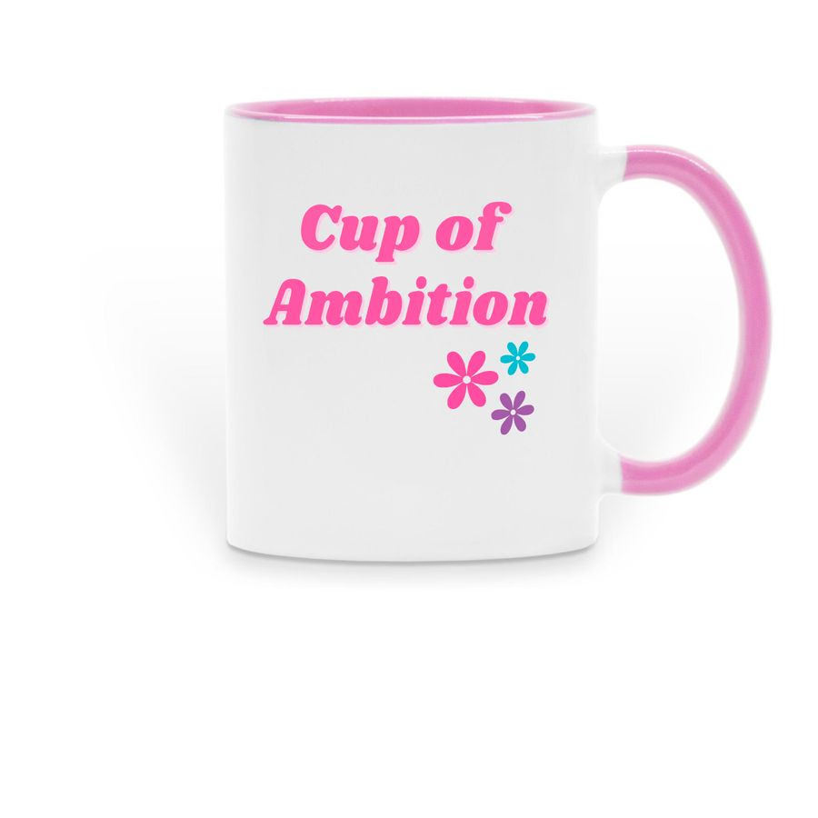 Dolly Parton&nbsp;Cup of Ambition Mug, a Pink Two-Tone Ceramic Mug