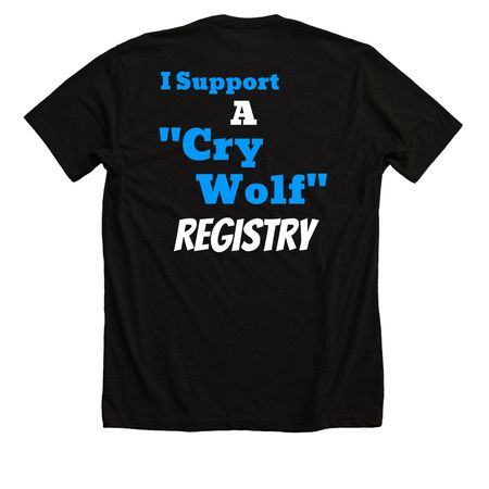 Support A Crywolf Registry&nbsp;, a Solid Black Blend Premium Unisex Tee