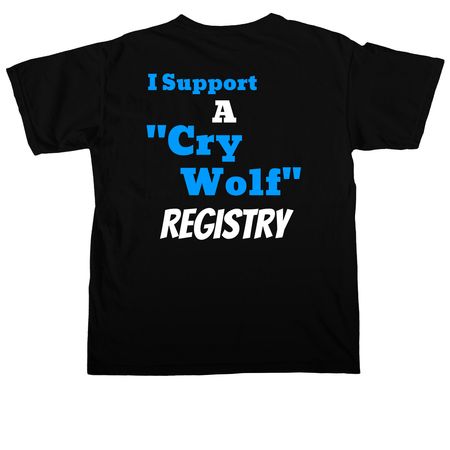 Support A Crywolf Registry&nbsp;, a Black Comfort Colors Unisex Tee