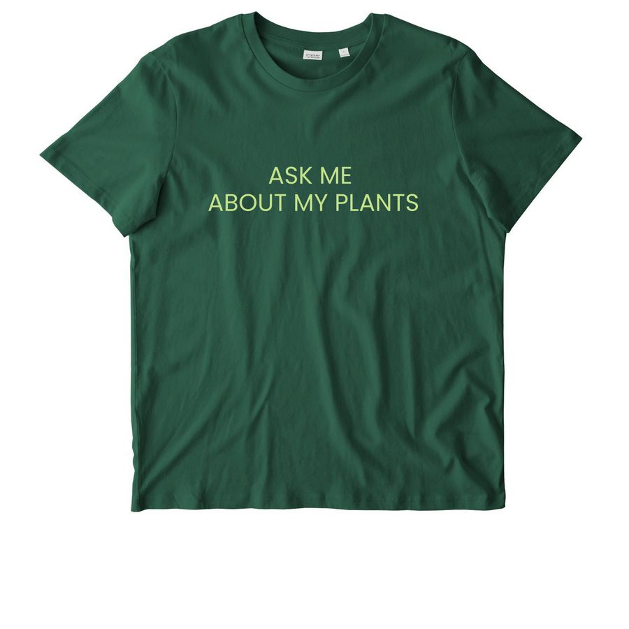 Small Talk I'm Here For, a Bottle Green Stanley/Stella Unisex Crafter Tee