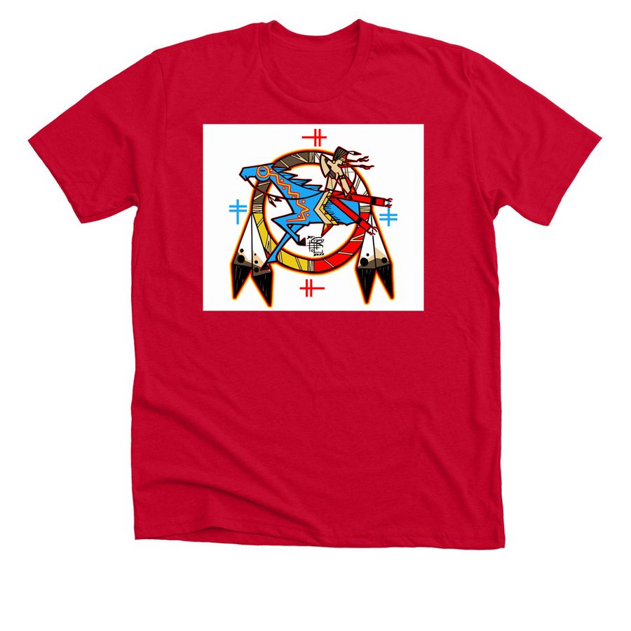 Zuya Wicasa, a Solid Red Blend Premium Unisex Tee