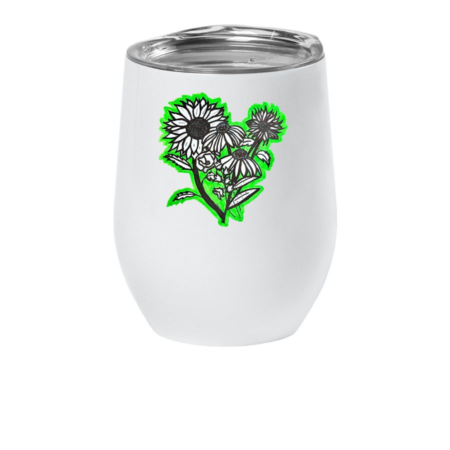 Heather, a White Insulated Wine Cup