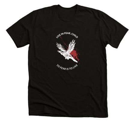 To Fear Is To Live, a Black Heather Premium Unisex Tee
