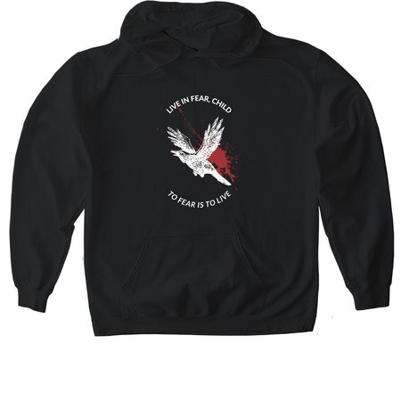 To Fear Is To Live, a Black Gildan Softstyle Pullover Hoodie