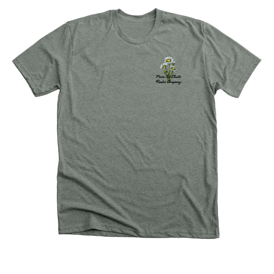 Daisy If You Do, a Deep Heather Premium Unisex Tee
