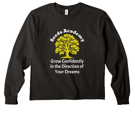 Tree/Grow&nbsp;, a Black Youth Heavyweight Long Sleeve Tee