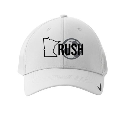 MN Rush Hats, a White Printed Nike Dri-FIT Legacy Performance Cap