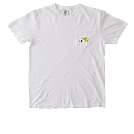Blackout Blues, a White Comfort Colors Pocket Tee