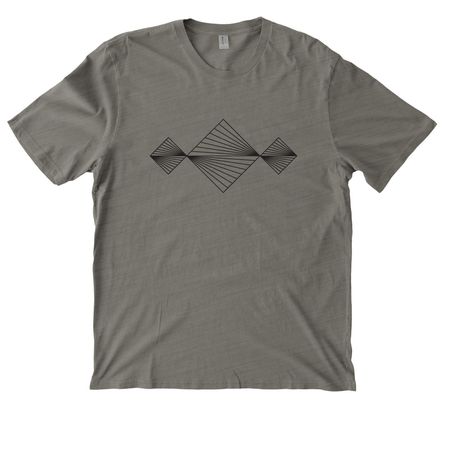 Pyramid Fans Beta, a Driftwood Grey Allmade Organic Cotton Mineral Dye Tee