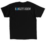 Kinley's Krew T-Shirt, a Black Classic Unisex Tee (back-view)