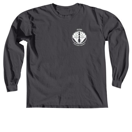 Wear the Mission: H?m?kua Jodo Mission Shirts, a Graphite Comfort Colors Long Sleeve Tee