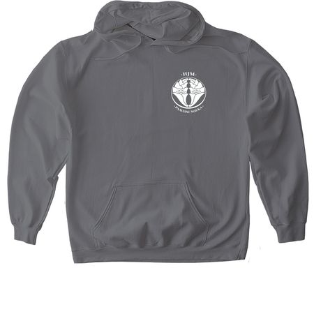 Wear the Mission: H?m?kua Jodo Mission Shirts, a Charcoal Gildan Softstyle Pullover Hoodie