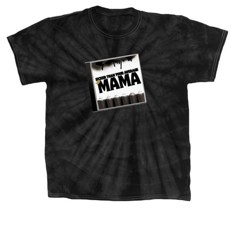 Mama Tour., a Black Classic Tie Dye Tee