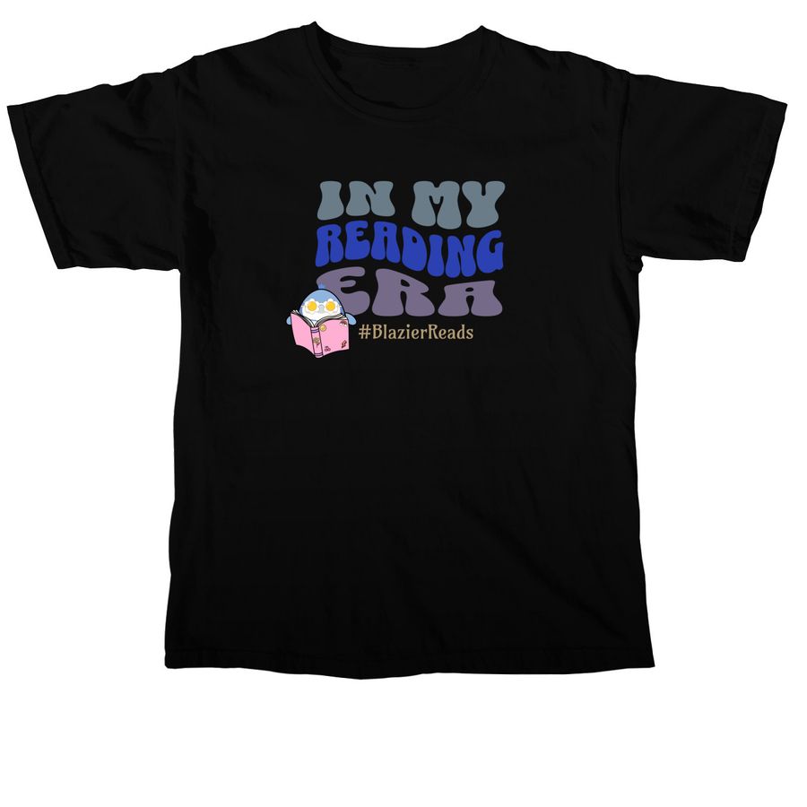 In My Reading Era, a Black Comfort Colors Unisex Tee