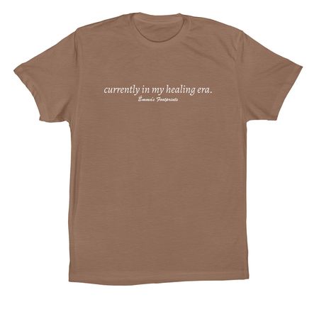 Currently In My Healing Era, a Vintage Brown Premium Cotton Tee