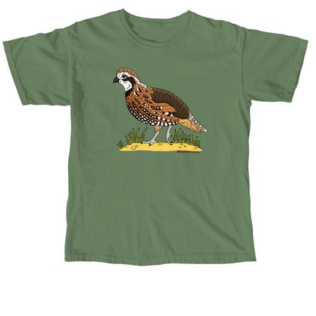 STBB Bobwhite Quail, a Hemp Comfort Colors Unisex Tee