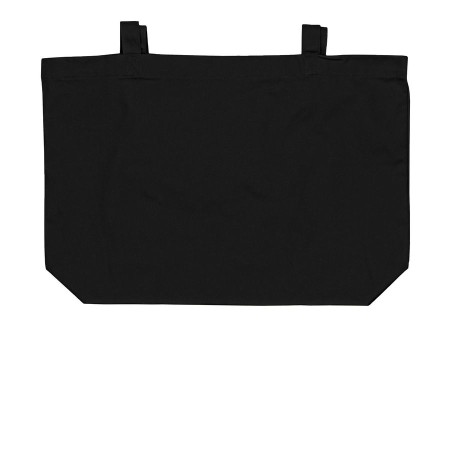 BGC Tote Bag, a Black Large Organic Cotton Tote Bag (back-view)