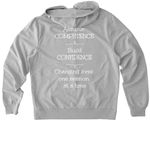 Winter 2025, a Granite Grey Heather Allmade Organic French Terry Zip Up Hoodie (back-view)
