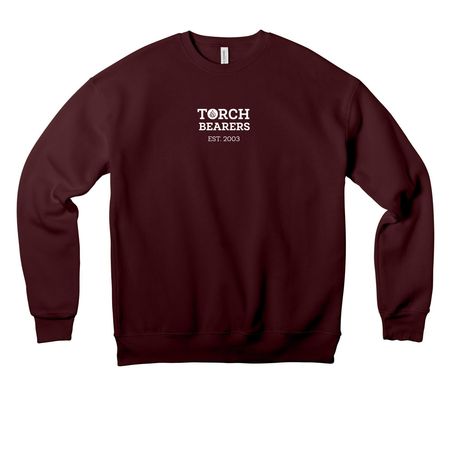 Minimalist Chest Logo, a Maroon Premium Drop Shoulder Sweatshirt