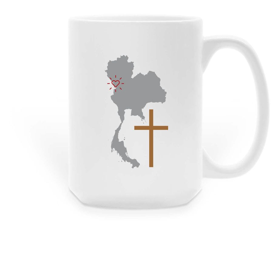 Mae Sot Missions, a White Large Coffee Mug