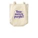 Your aura is purple!, a Natural Over-the-Shoulder Shopping Tote Bag