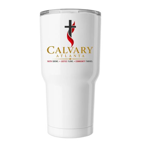 Calvary UMC Atlanta Tumbler, a White Insulated Tumbler
