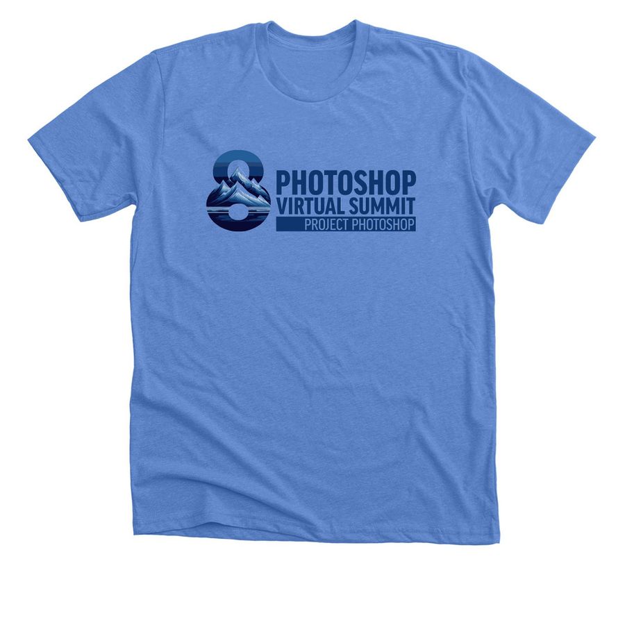 T-Shirt, a Heather Columbia Blue Premium Unisex Tee
