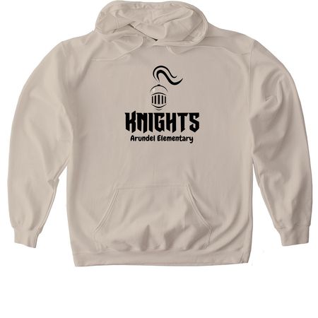 KNIGHTS Tee and Sweatshirt, a Sand Gildan Softstyle Pullover Hoodie