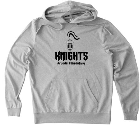 KNIGHTS Tee and Sweatshirt, a Granite Grey Heather Allmade Organic French Terry Pullover Hoodie