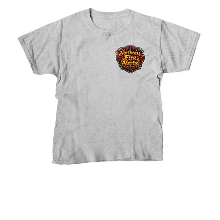 Northeast Fire Alerts, a Sport Grey Youth Unisex Tee