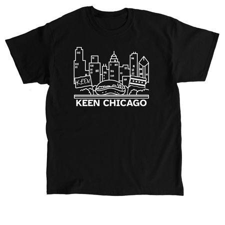KEEN in Chicago Tee, a Black Classic Unisex Tee