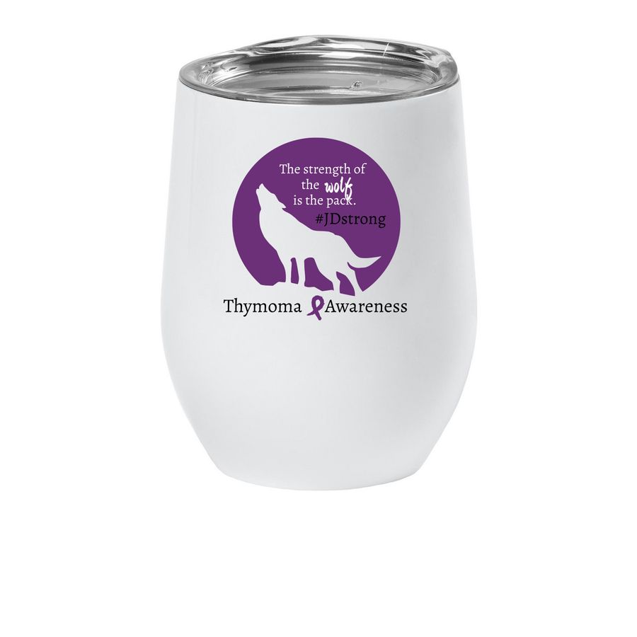 Wine Tumbler, a White Insulated Wine Cup