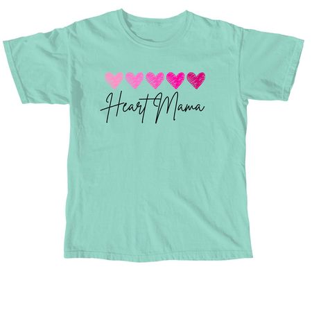 Heart Mama, a Chalky Mint Comfort Colors Unisex Tee