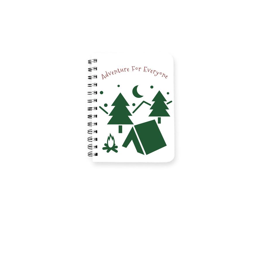 Adventure is for Everyone!, a White Spiral Notebook