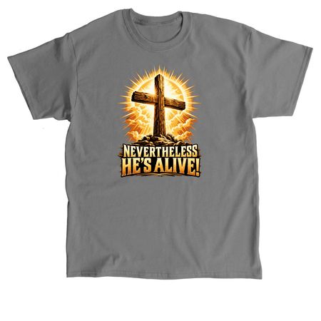 JESUS LIVES!, a Charcoal Classic Unisex Tee