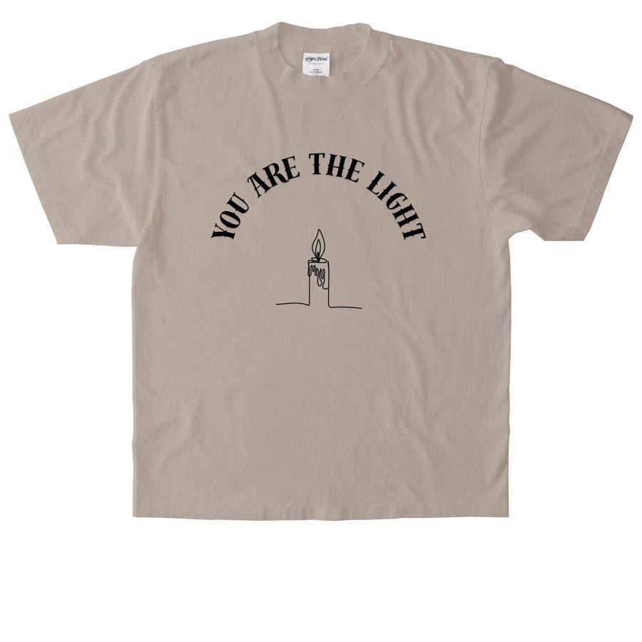 Matthew 5:14, a Oatmeal Heavyweight Garment Dye Tee