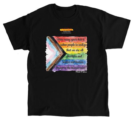 Powerstories Pride Tee, a Black Classic Unisex Tee