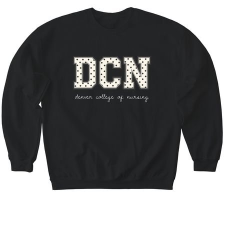 Polka Dots, a Black Softstyle Crewneck Sweatshirt