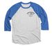 Adult tees (light colors), a Vintage Royal and Heather White 3/4 Sleeve Baseball Tee