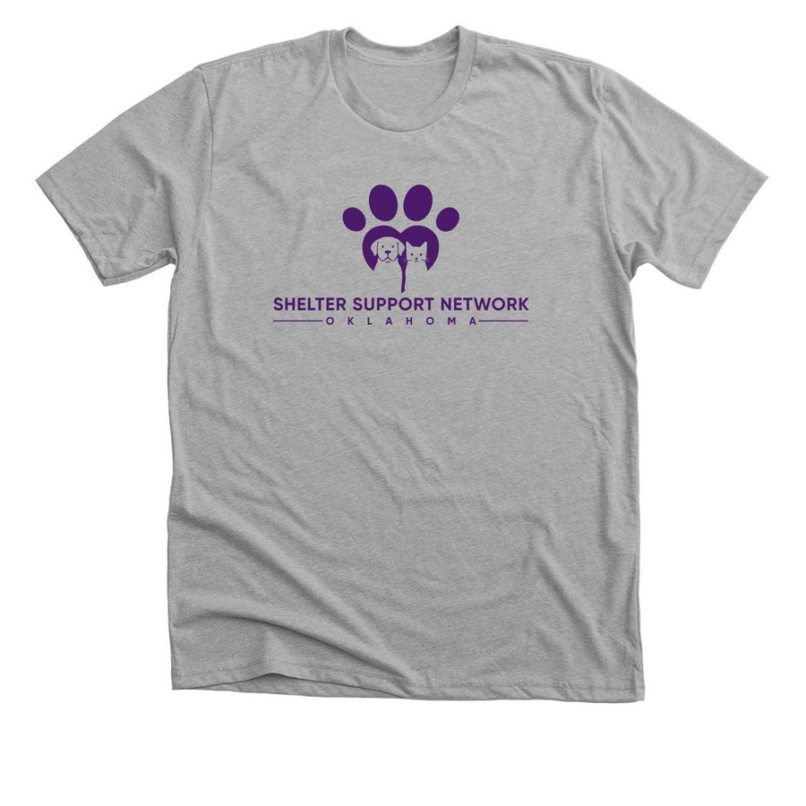 Shelter Support Network, a Athletic Heather Premium Unisex Tee