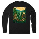 Quinn Wildlife Sanctuary, a Space Black Allmade Eco Triblend Long Sleeve Tee (back-view)