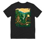 Quinn Wildlife Sanctuary, a Space Black Allmade Youth Eco Triblend Tee (back-view)