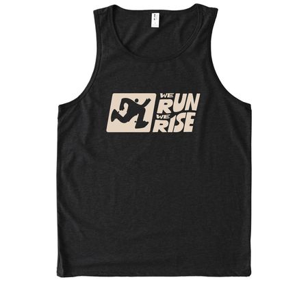 PLAIN LOGO T-SHIRTS AND SWEATSHIRTS, a Deep Black Allmade Eco Triblend Tank