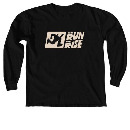 PLAIN LOGO T-SHIRTS AND SWEATSHIRTS, a Black Comfort Colors Long Sleeve Tee