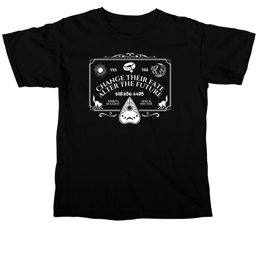 Spirits Have Spoken: Spay & Neuter&nbsp; Tee, a Black Comfort Colors Unisex Tee