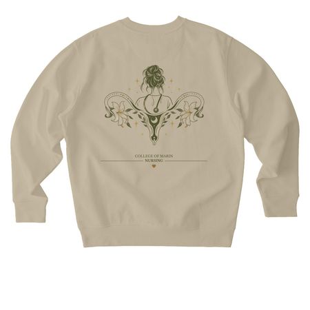 Rooted in Care, a Desert Dust Stanley/Stella Unisex Changer 2.0 Crewneck Sweatshirt